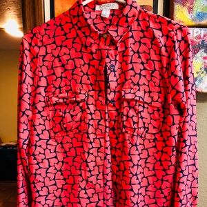 Bright fun work blouse